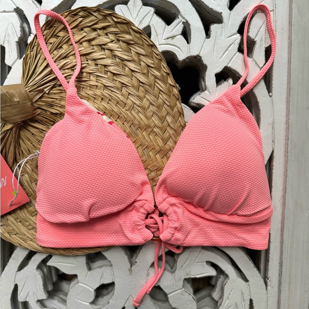 πΈπΈ MAAJI πΈπΈ REVERSIBLE FLORAL BIKINI SWIM TOP - Picture 5 of 13